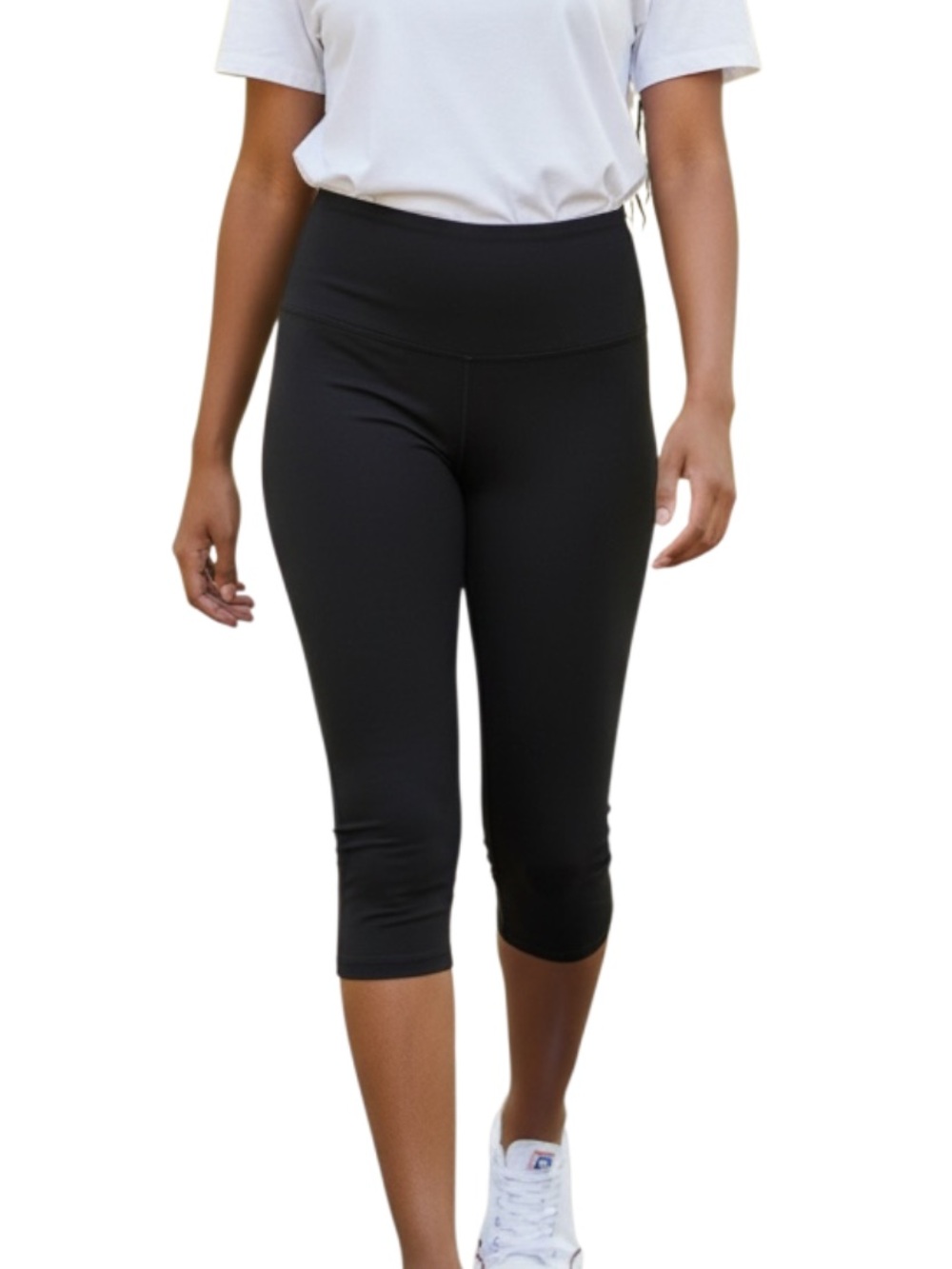 Champion Black High-Waist Capri Crop Leggings